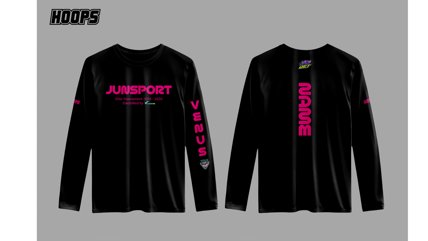 Áo Khởi Động Bóng Rổ Dài Tay JET 25-26