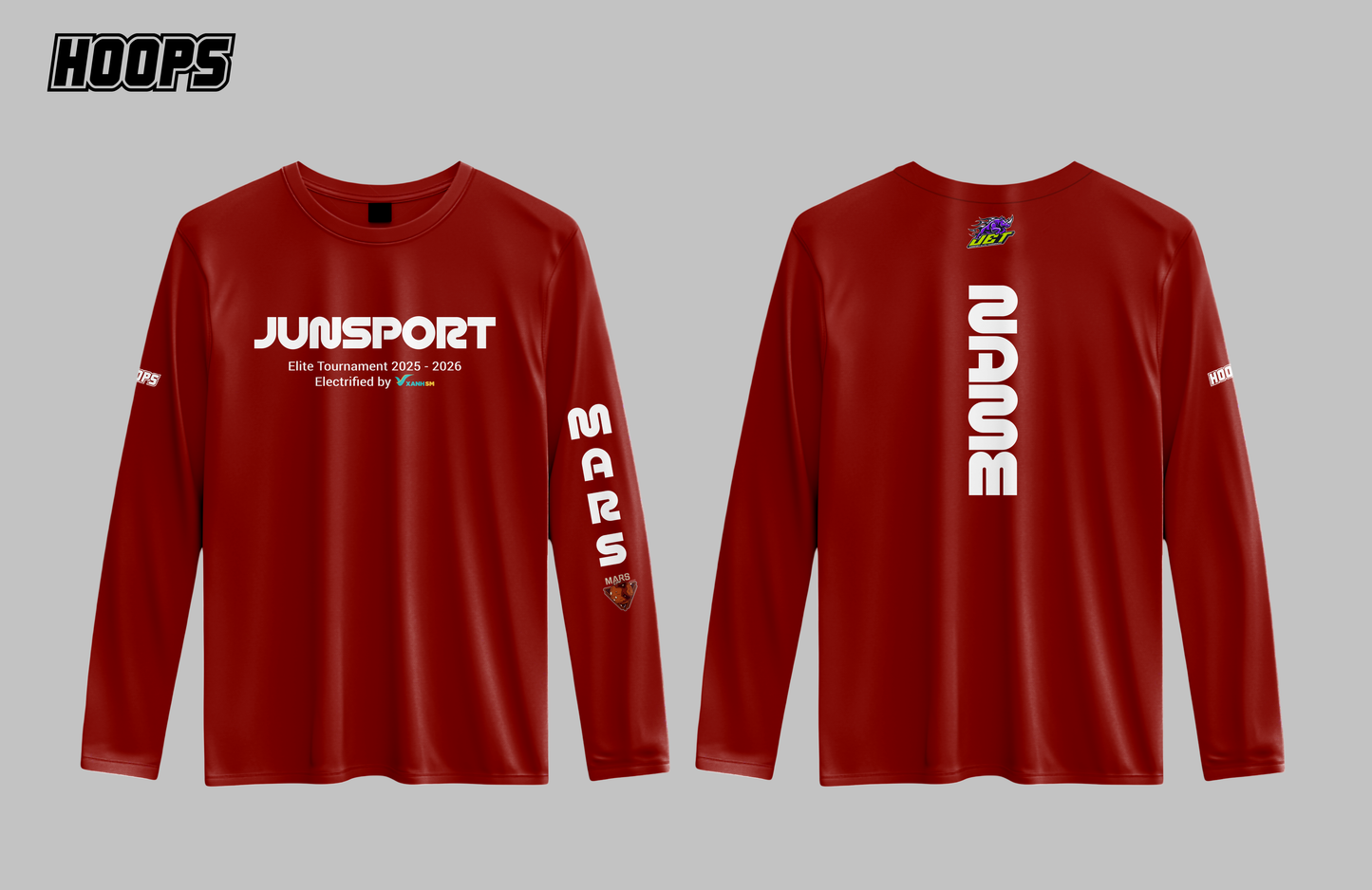 Áo Khởi Động Bóng Rổ Dài Tay JET 25-26